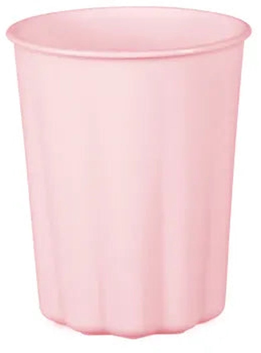 Set van 4 Roze Herbruikbare Bekers van 220 ml