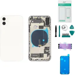 Kaputt.de iPhone 11 Gehäuse mit Backcover Weiss - Set (Apple iPhone 11), Mobilgerät Ersatzteile, Weiss