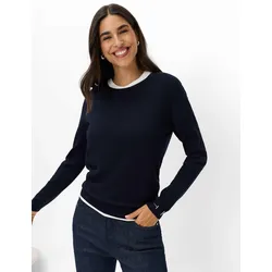 Brax Damen Strickpullover Style LENI navy, dunkelblau, Gr. 38