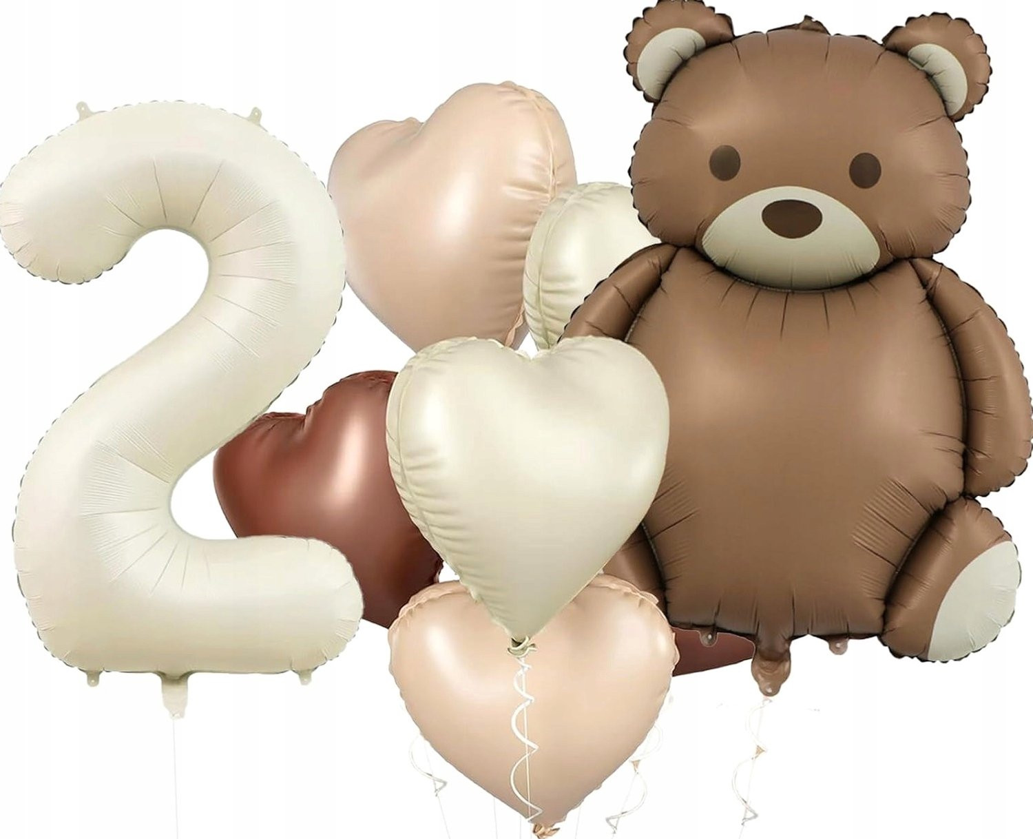 Ballonnen Set voor 2e Verjaardag met Vrolijke Beer Decoratie
