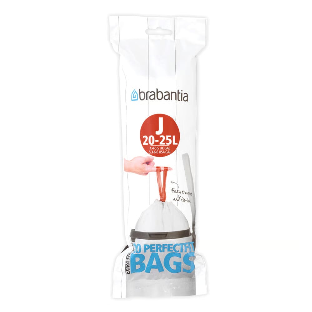 Brabantia PerfectFit afvalzak J, 20-25 l (20 zakken per rol)