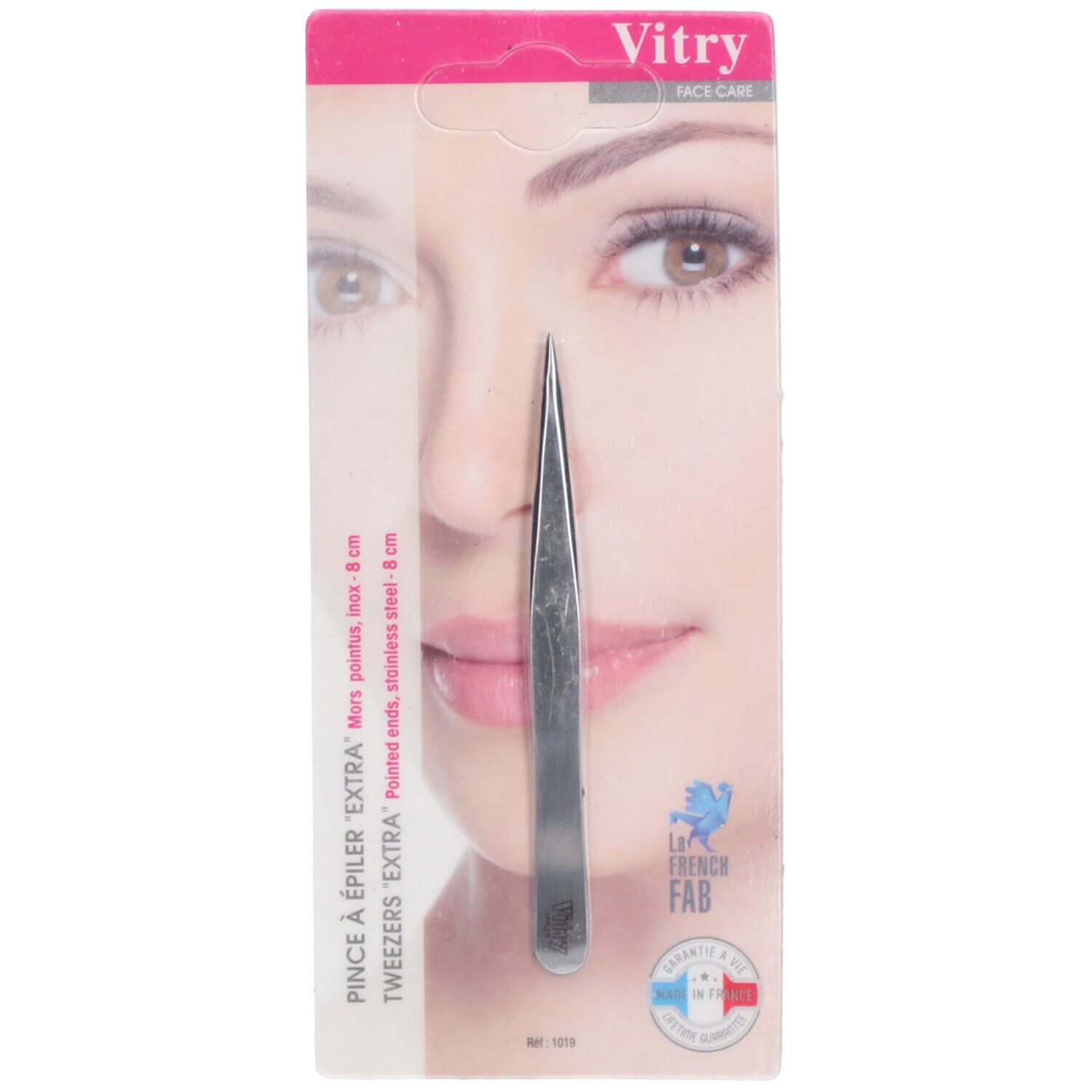 Vitry Face Care Epileerpincet Extra Puntig 1 St Pinzette