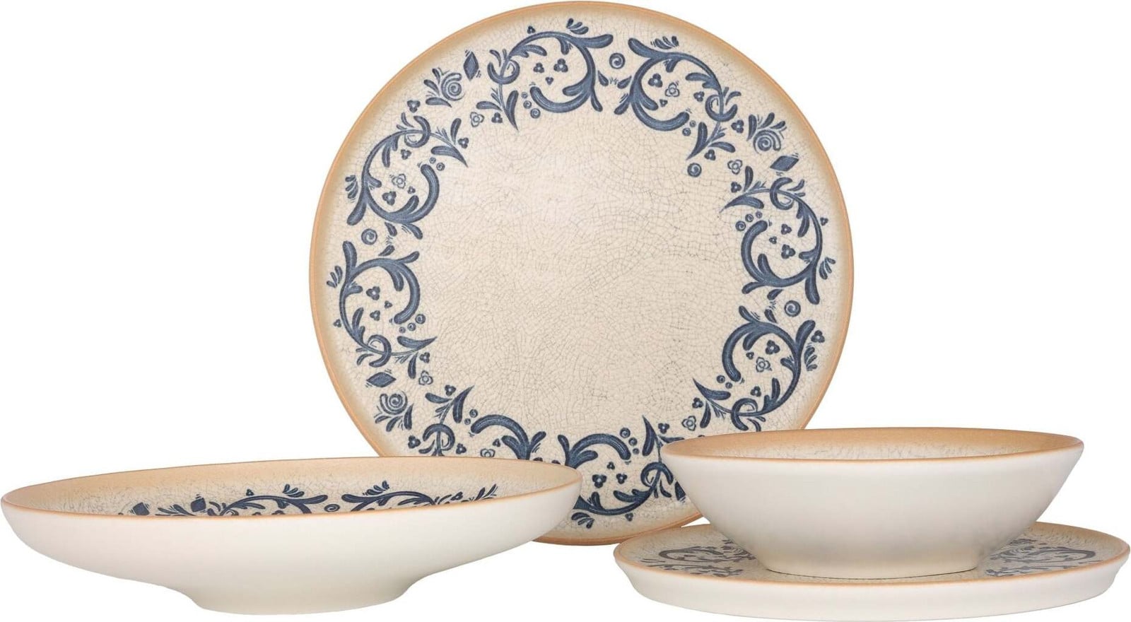Bonna Viento servies set - 24-delig porseleinen dinerstel voor 6 personen