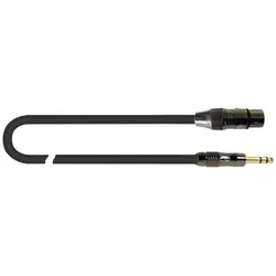 Quik Lok ITST/FJS-3 Kabel: Cannon-XLR-Buchse / 6,3-mm-TRS-Stereo-Stecker, 3 m (3 m, XLR Kabel), Audiokabel