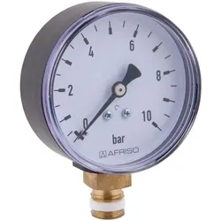 Afriso Rohrfedermanometer 63514 G 1/4 B, 10 bar, Gehäuse-d= 63mm