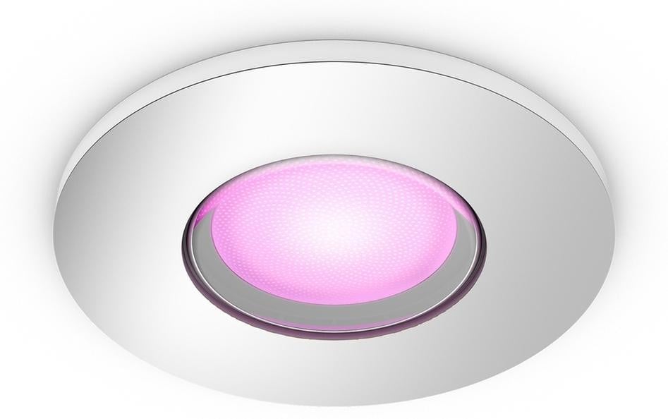 Philips Hue White & Color Ambiance inbouwspot, zilver, 1x 4,2W