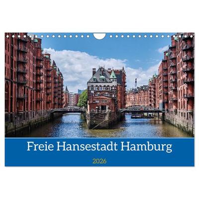 Freie Hansestadt Hamburg (Wandkalender 2026 DIN A4 quer), CALVENDO Monatskalender