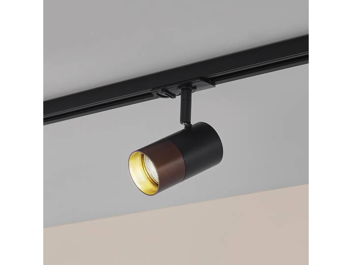 Linaro Spot au rail GU10 Noir/Marron - Lindby - Salon / séjour - Moderne - Aluminium - À ampoule unique