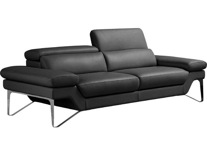 2,5-Sitzer EGOITALIANO Princess, Designsofa und super bequem, tolle Detailverarbeitung , schwarz, B:236cm H:95cm T:108cm, Leder BULL (Echtes Rindsleder). Geschliffenes, pigmentiertes und behandeltes Rindsleder mit einer Dicke von 1, 3-1, 5 mm. Es handelt sich um ein weiches, geschütztes Leder. Eine leichte Deckschicht schützt sie vor Flecken, ohne ihre ursprünglichen Eigenschaften zu verändern. Dieses geschützte Leder kombiniert die Vorteile von Natürlichkeit und Weichheit mit einer guten Beständigkeit gegen Verschleiss und Ausbleichen. Das Vorhandensein der charakteristischen Zeichen, die das Leben des Tieres bestimmen, wie Narben, Körnungsunterschiede, Falten, Adern, Disharmonien in Farbtönen, beweisen ihre absolute Echtheit und grossen Wert. Leder CAREZZA (echtes Rindsleder) ist ein Naturleder, dass die ursprünglichen Eigenschaften der Haut nicht verändert. Das Vorhandensein von verheilten Narben, Körnungsunterschiede, Falten, Adern, Unterschiede in den Farbtönen und andere Spuren, die die Natur auf diesen Fellen hinterlassen hat, sind ein Beweis für die absolute Echtheit und das Zeugnis ihres grossen Wertes. Leder »NUVOLE« (Echtes Rindsleder). Halbnatürliches, halbnarbiges Rindsleder mit einer natürlichen Körnung von 1, 2 bis 1, 4 mm. Dieses Leder hat eine weiche, wachsartige Haptik mit mattem Aussehen und einem Wolkeneffekt. Es handelt sich um ein Naturleder, das die ursprünglichen Eigenschaften der Lederhäute nicht verändert. Das Vorhandensein von verheilten Narben, Körnungsunterschiede, Falten, Adern, Unterschiede in den Farbtönen und andere Spuren, die die Natur auf diesen Fellen hinterlassen hat, sind ein Beweis für die absolute Echtheit und das Zeugnis ihres grossen Wertes., Sofas, 2 5-Sitzer, inkl. verstellbarer Kopfteile