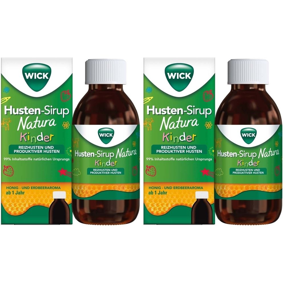 Wick Husten-Sirup Natura Kinder x2 2x140 ml Sirup