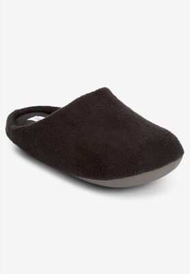 Wide Width Women's The Carita Clog Slipper by Comfortview in Black (Size L W)