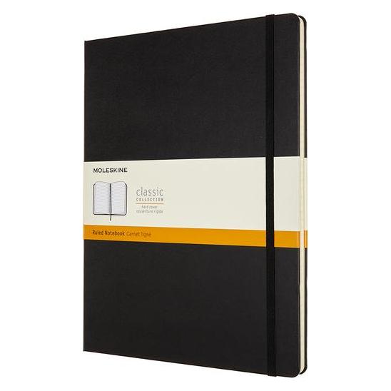 Moleskine Notes Classic XXL (21,6x27,9 cm) Linie, Hardcover, 192 Seiten, schwarz (21,6 x 27,9 cm, Liniert, Harter Einband) (MS-602732)