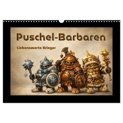 Puschel-Barbaren (Wandkalender 2027 DIN A3 quer), CALVENDO Monatskalender