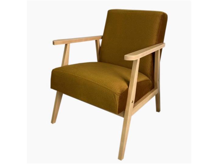 Sepro Meble Sessel Senfgelb Retro, Gelb, 59x76x37 cm, Wohnzimmer, Sessel, Polstersessel