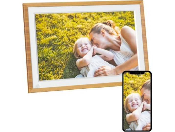 Agfaphoto - Cadre Photo Connecté Realiview Apf1000wifi 10 Pouces Bois