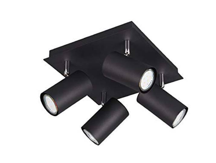 Trio Leuchten 802430432 Plafonnier\, Noir Mat