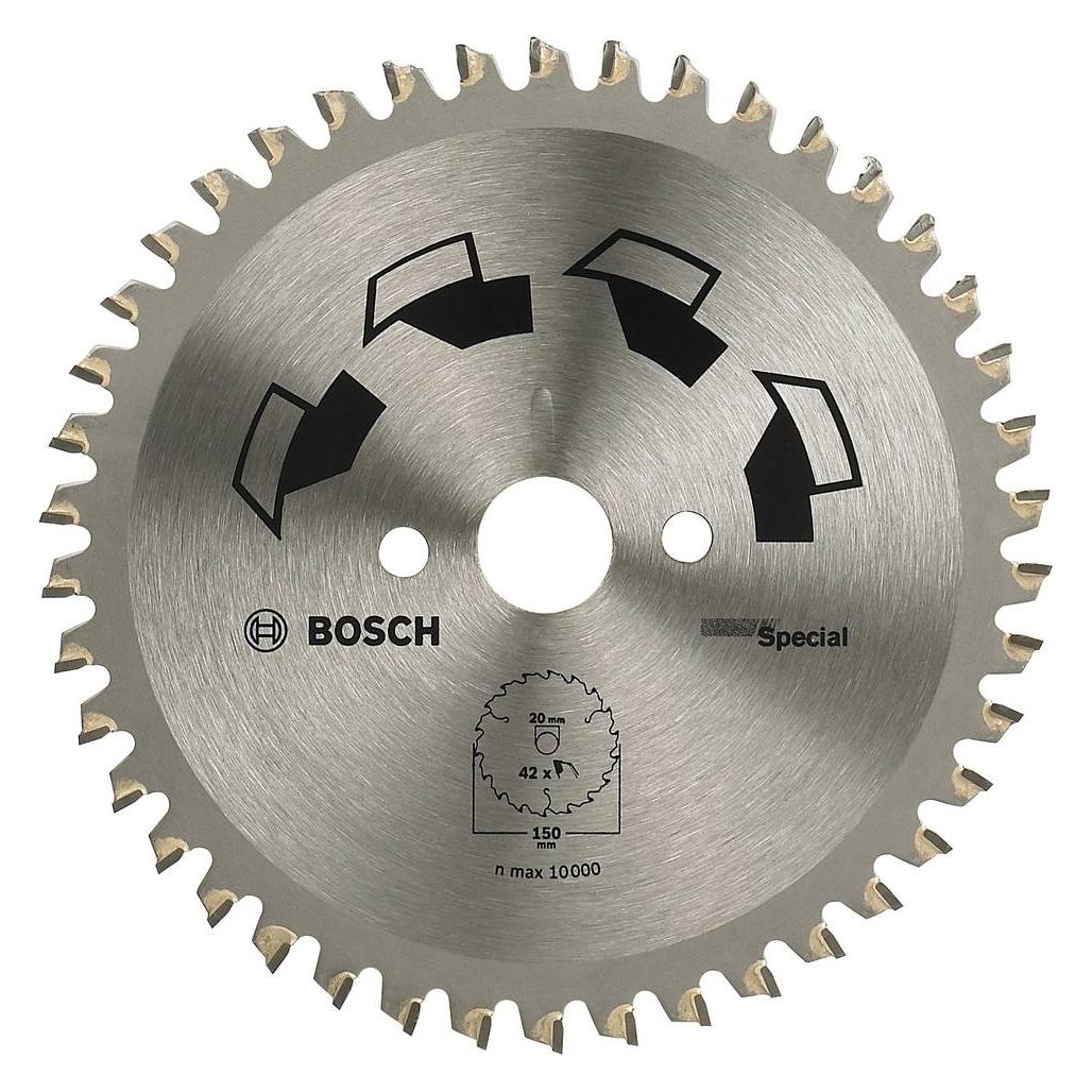 Bosch Zubehör Kreissägeblatt SPECIAL D= 150 mm Bohrung= 20 mm Z= 42 (2609256886)