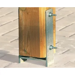 Weka H-Anker-Set für Paradies 5 (6 Anker für 12 x 12 cm Pfosten)