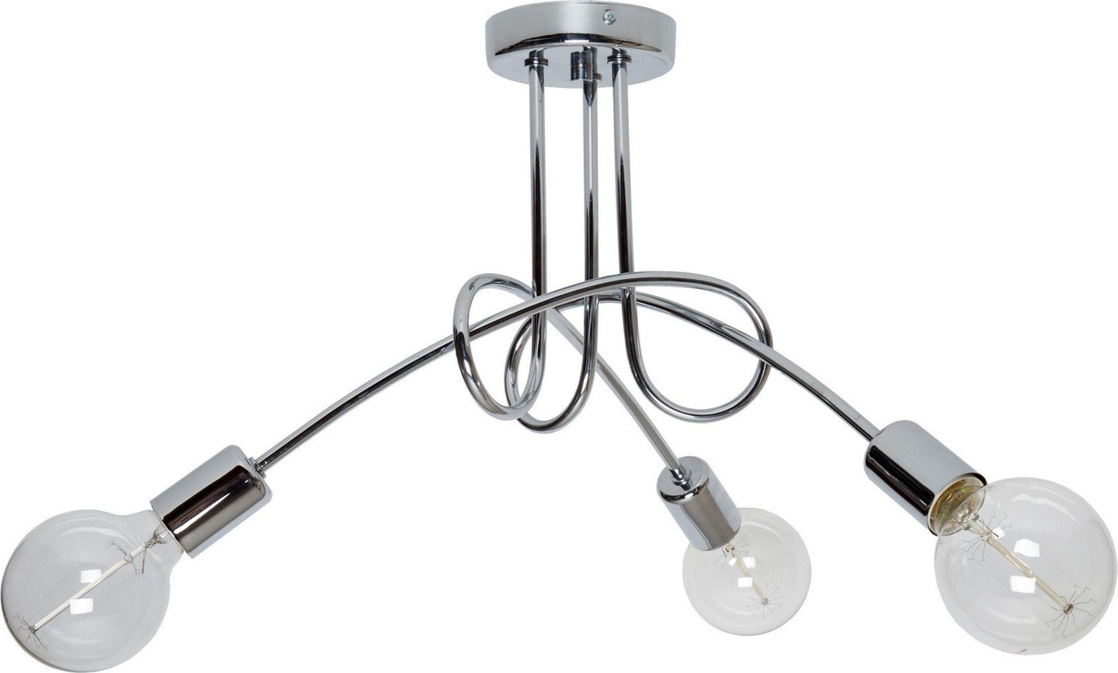 LIGHT HOME LH Moderne Loft Lamp in Chroom met Edison-stijl Retro design