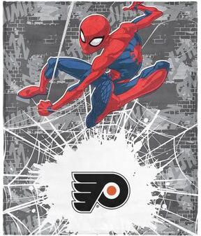 NHL Marvel Spider Man Web Sling Silk Touch Throw Blanket