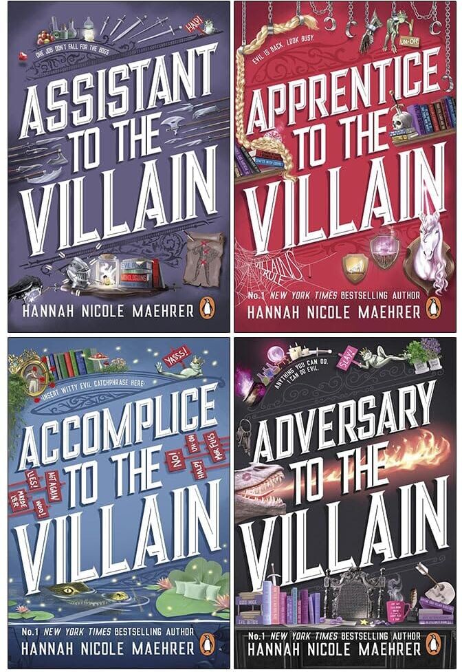 Assistant and the Villain Series By Hannah Nicole Maehrer 4 Books Collection Set - Fiction - Paperback Penguin Random House