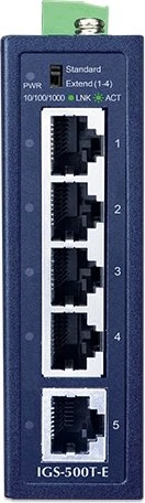 Planet Technology Industrial 5-Port 1000T Compact Switch IGS-500T-E