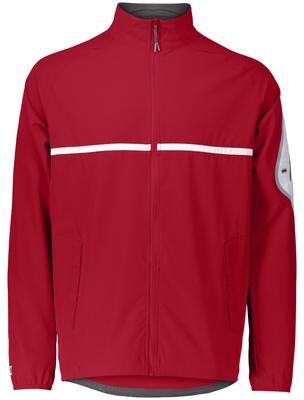 Holloway 229543 Weld Jacket in Scarlet/White size XL   Polyester/Spandex Blend