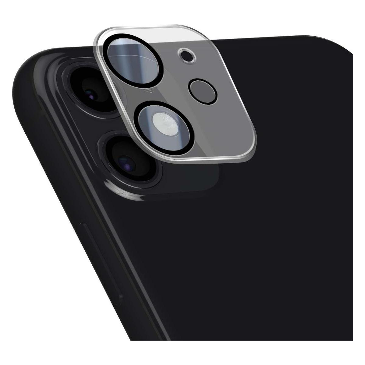 Crong Lens Shield - Glas für die Kamera und das Objektiv des iPhone 11 (1 Stk., Apple iPhone 11) (CRG-LSIP11)