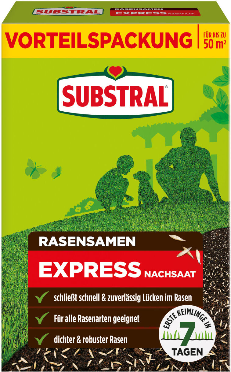 Substral Rasensamen Express Nachsaat 1 kg für ca. 50 m²