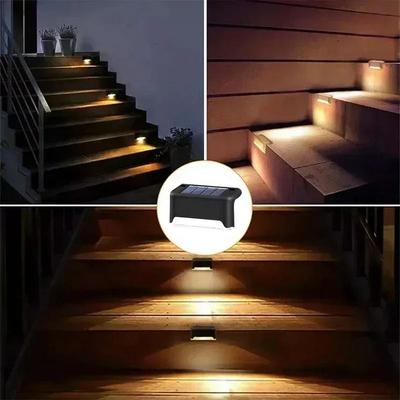 Uplift Picks Solar Triangle Step Lights For Waterproof Outdoor Stair Pathway Illumination Decor mini warm Light