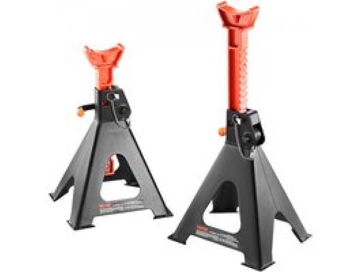 VEVOR 1 Paire de Chandelles de Levage Capacité 6 tonnes Chandelle de Voiture Réglable en Hauteur 360-585 mm en Acier Double Verrouillage Aides pour Soulever des Véhicules Auto SUV Atelier Dépannage