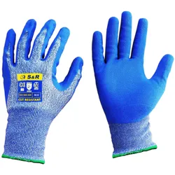 S&R Arbeitshandschuhe Größe 8 blau