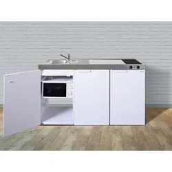 Stengel Küchen Kitchenline MKM 150 weiß - Glaskeramikkochfeld links