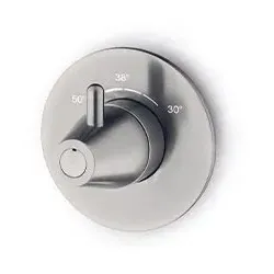JEE-O cone Unterputz-Thermostat, edelstahl gebürstet, 900-2500 900-2500
