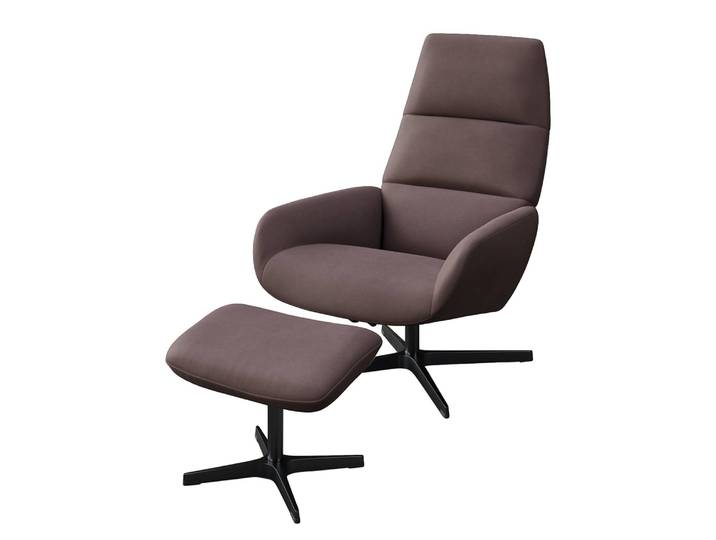 Relaxsessel Turami Braun/Braun Samt 71 x 110 x 80cm
