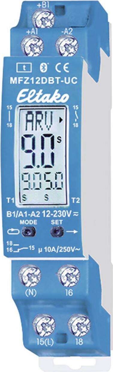 Eltako MFZ12DBT-UC multifunctioneel instelbaar digitaal tijdrelais 23001003