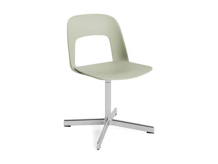 HAY Layout Chair 131 Stuhl Pastel green-polerad aluminium