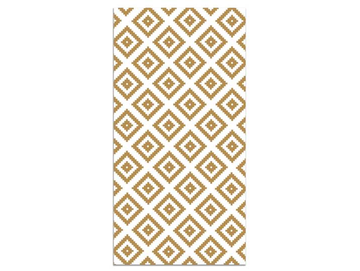 Tapis vinyle carrés moutarde 120x160cm