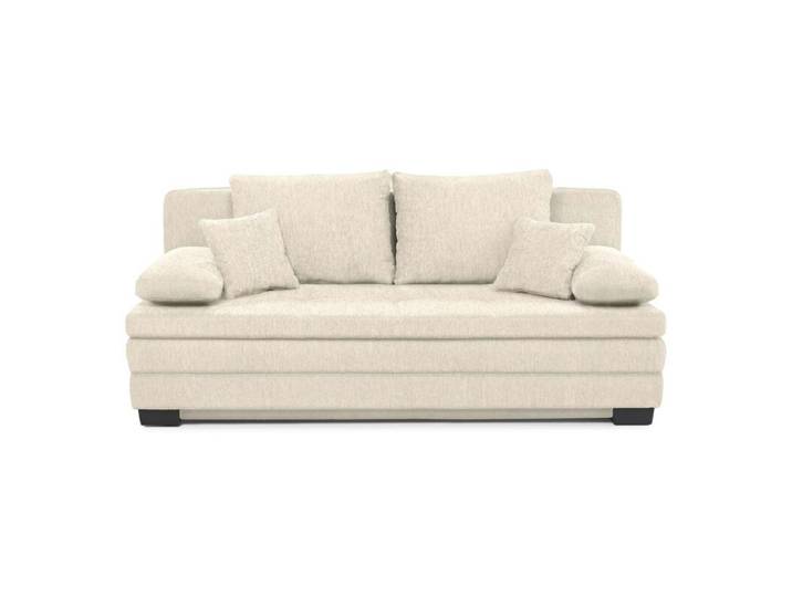 Trendstore Jonah Schlafsofa mit Bettkasten - Chenille creme Schlaffunktion Modern, Zeitlos