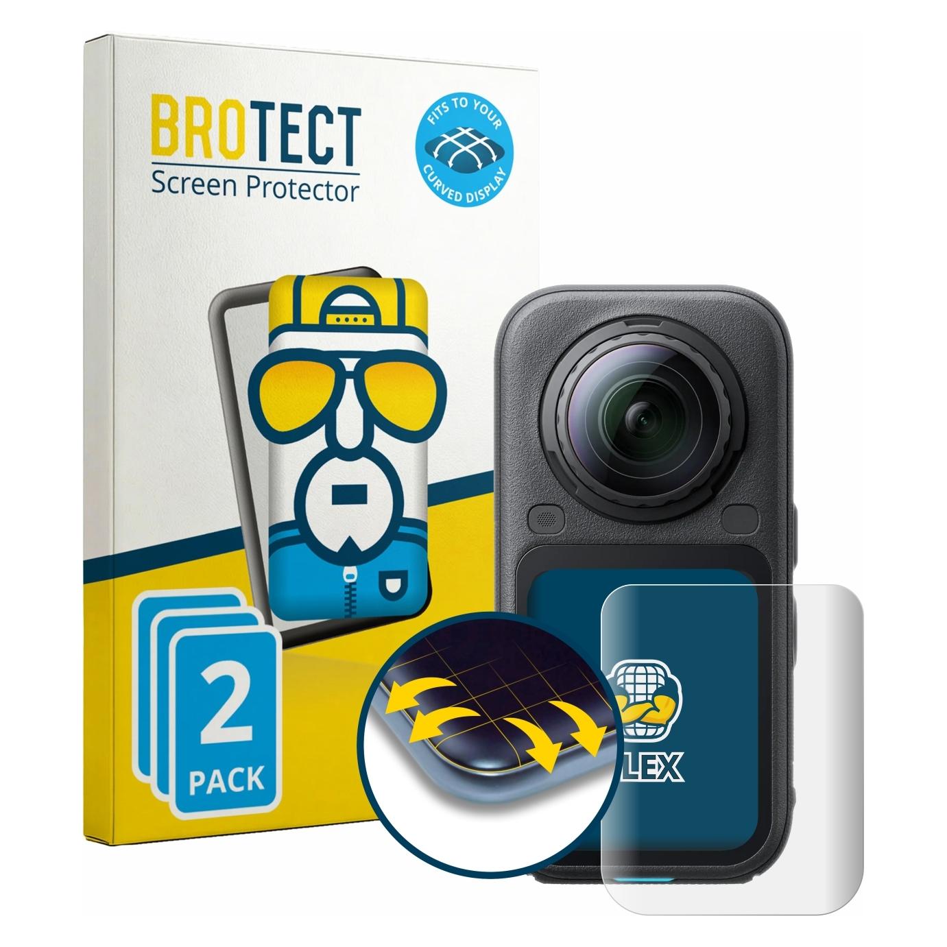 Brotect Fullscreen für Insta360 X6 Schutzfolie Displayschutz Folie Klar Transparent (5164331)