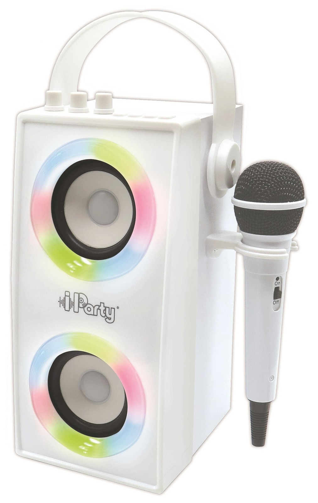 Lexibook iParty draagbare Bluetooth luidspreker met microfoon en lichteffecten