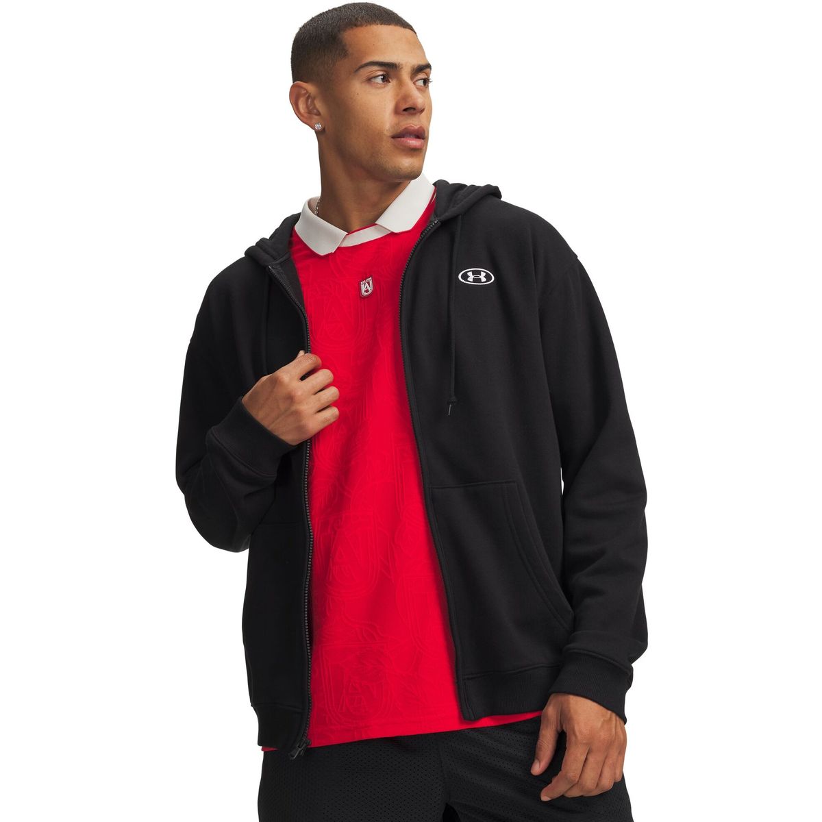 Under Armour Rival Fleece Full Zip black white (008) L 6013451-008-LG