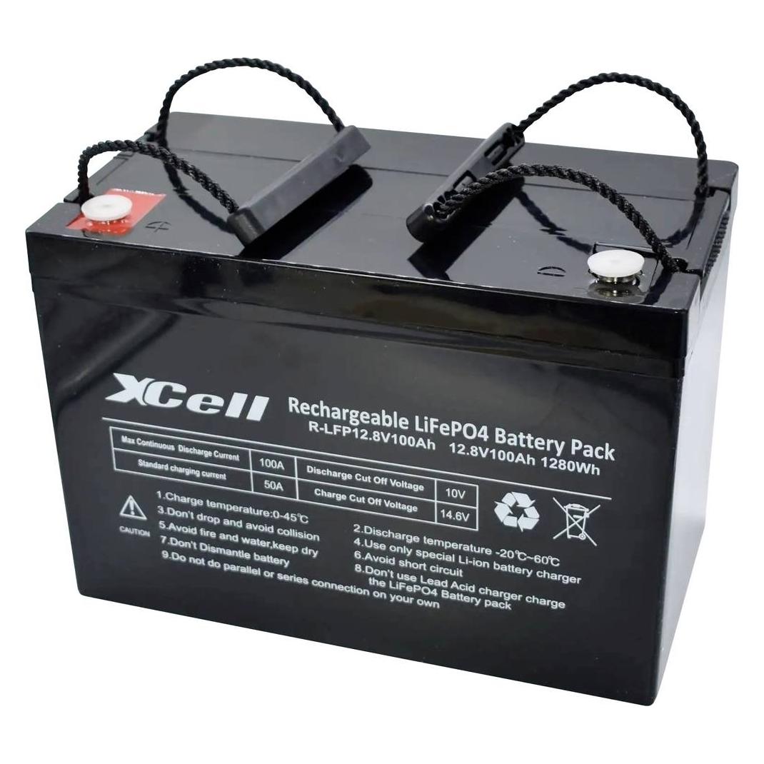 XCell LFP12100 Spezial-Akku LiFePo-Block Schraubkontakt LiFePO 4 12.8 V 100 (LFP12100(12.8V100AH))