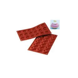 Silikomart Kleine Savarin-Silikonform 4 x 1,2 cm, H 30,010