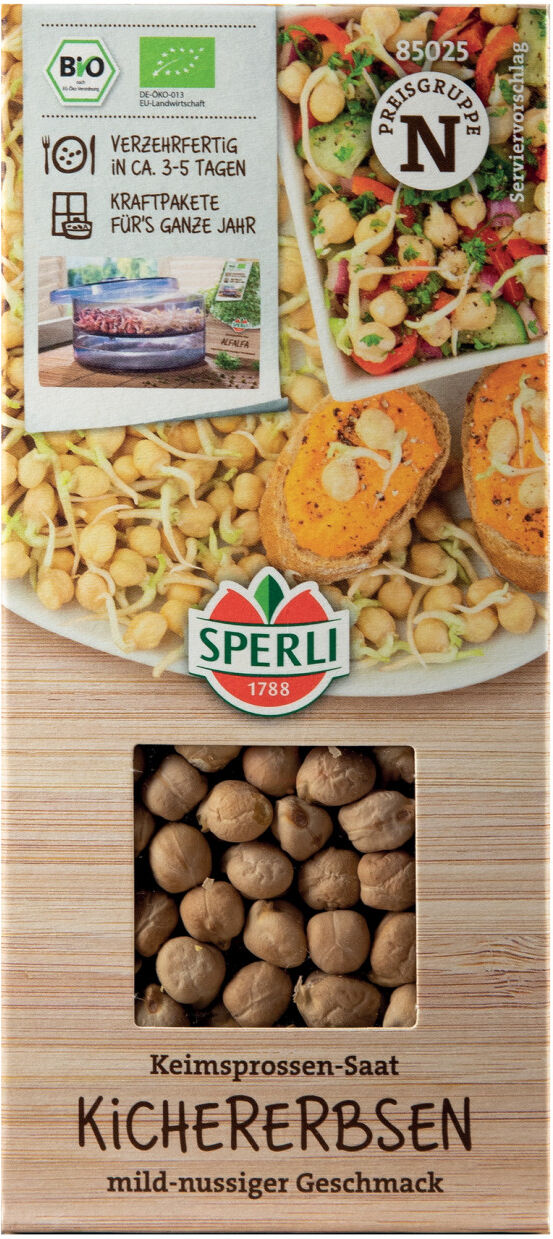 Sperli BIO Keimsprossen-Saat Kichererbse