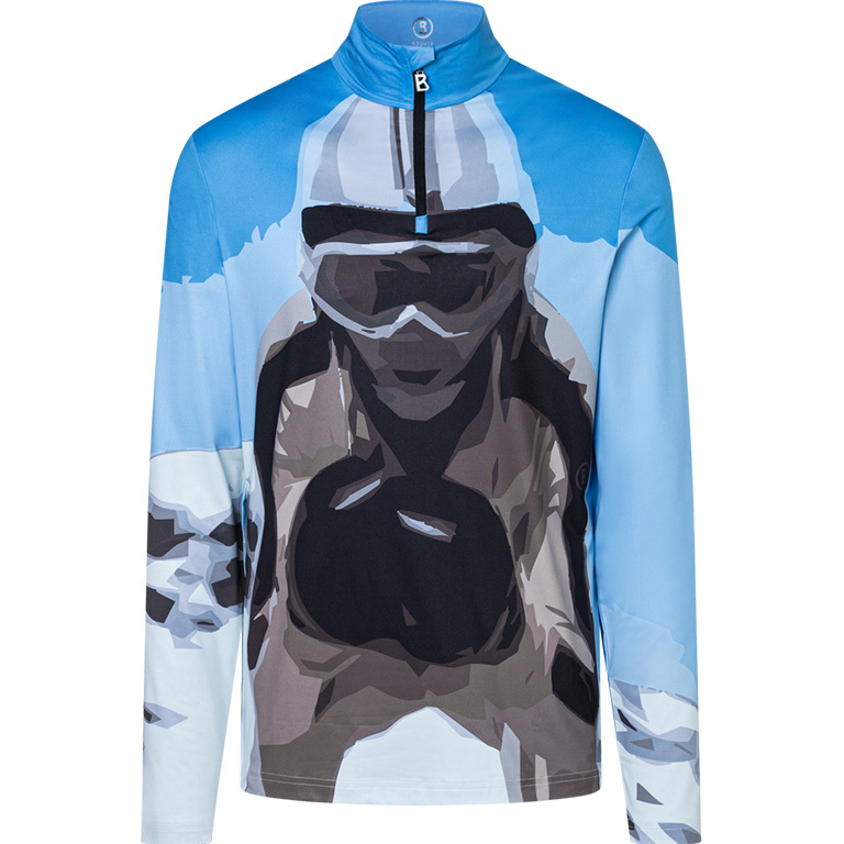Bogner Herren Skishirt VERTI PRINT beige - L