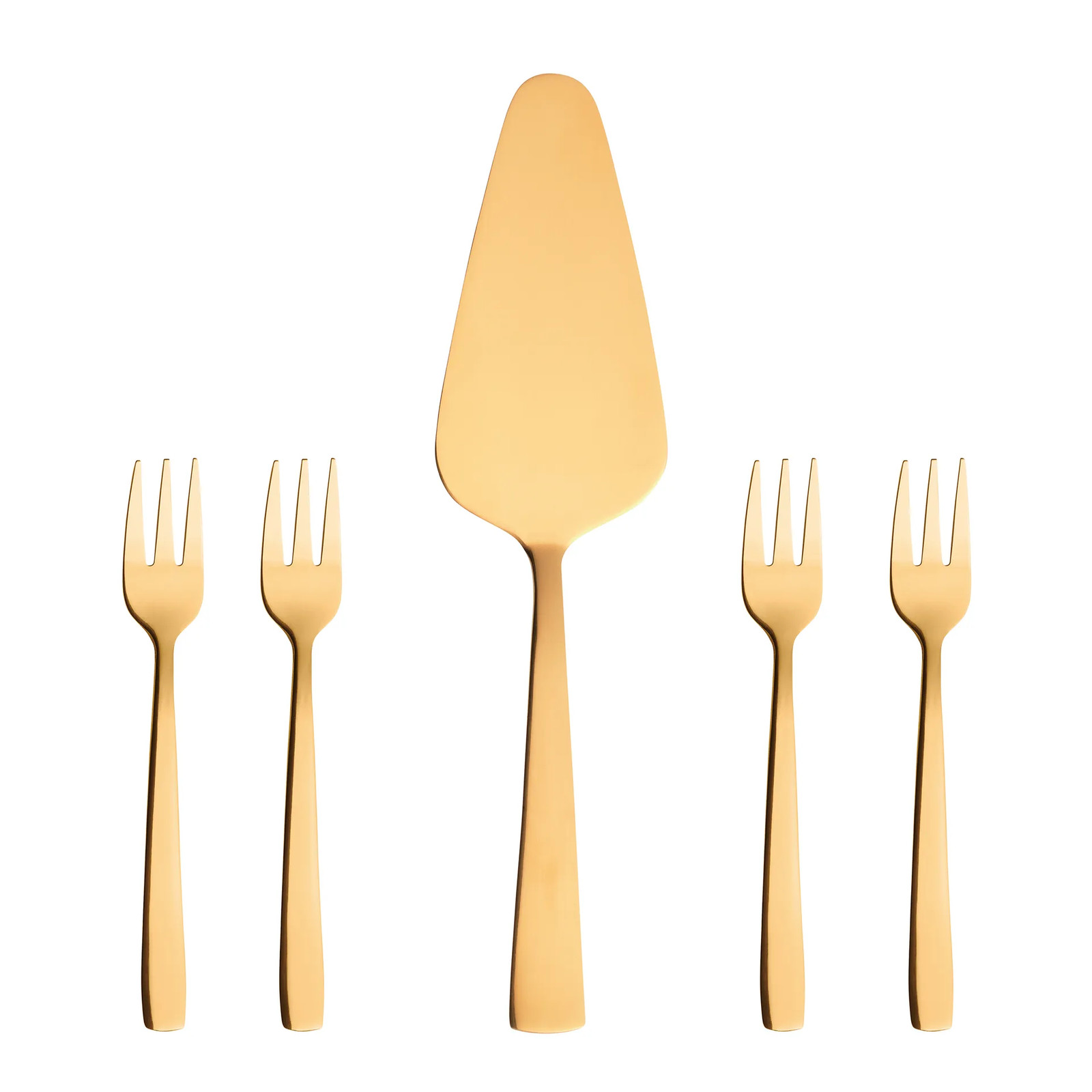 Aida Raw taartset 5-delig Goud