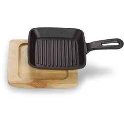 Quadratische Servierschale mit Grillstreifen