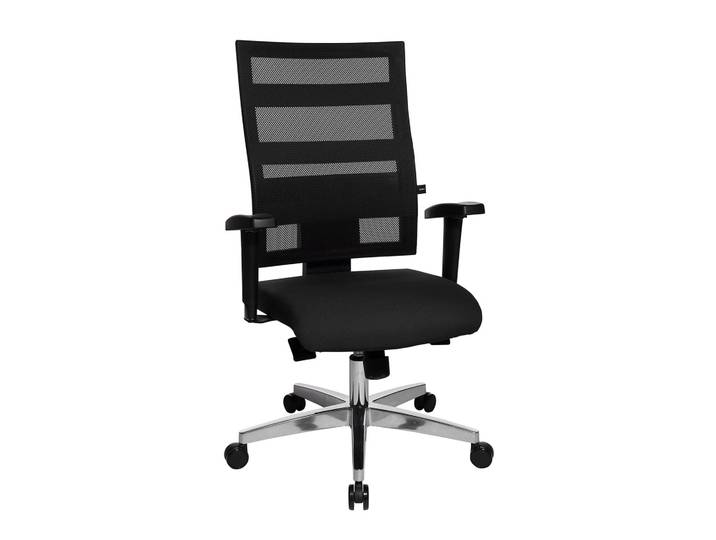 Bürostuhl Topstar X-Pander mit 1D Armlehnen, Schwarz/Verchromt, Neu, Ergonomischer Stuhl - ideal für flexibles Arbeiten