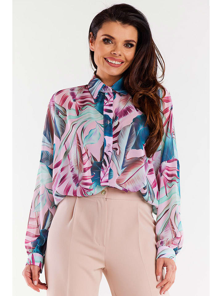 Awama Hemd in Bunt - onesize